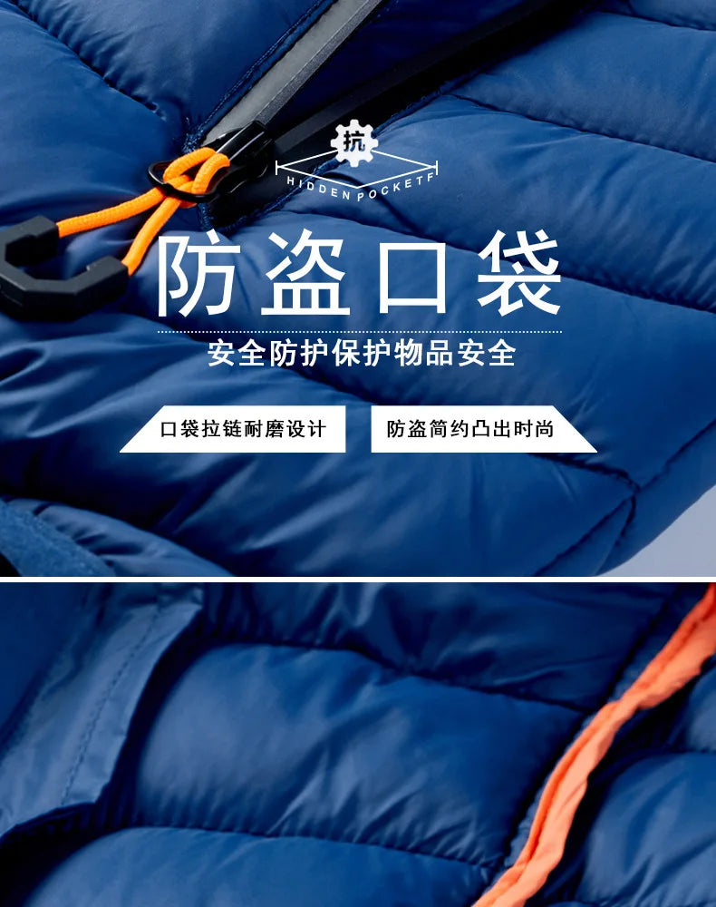 2023 Men's Fishing Jacket Waterproof Winter Warm