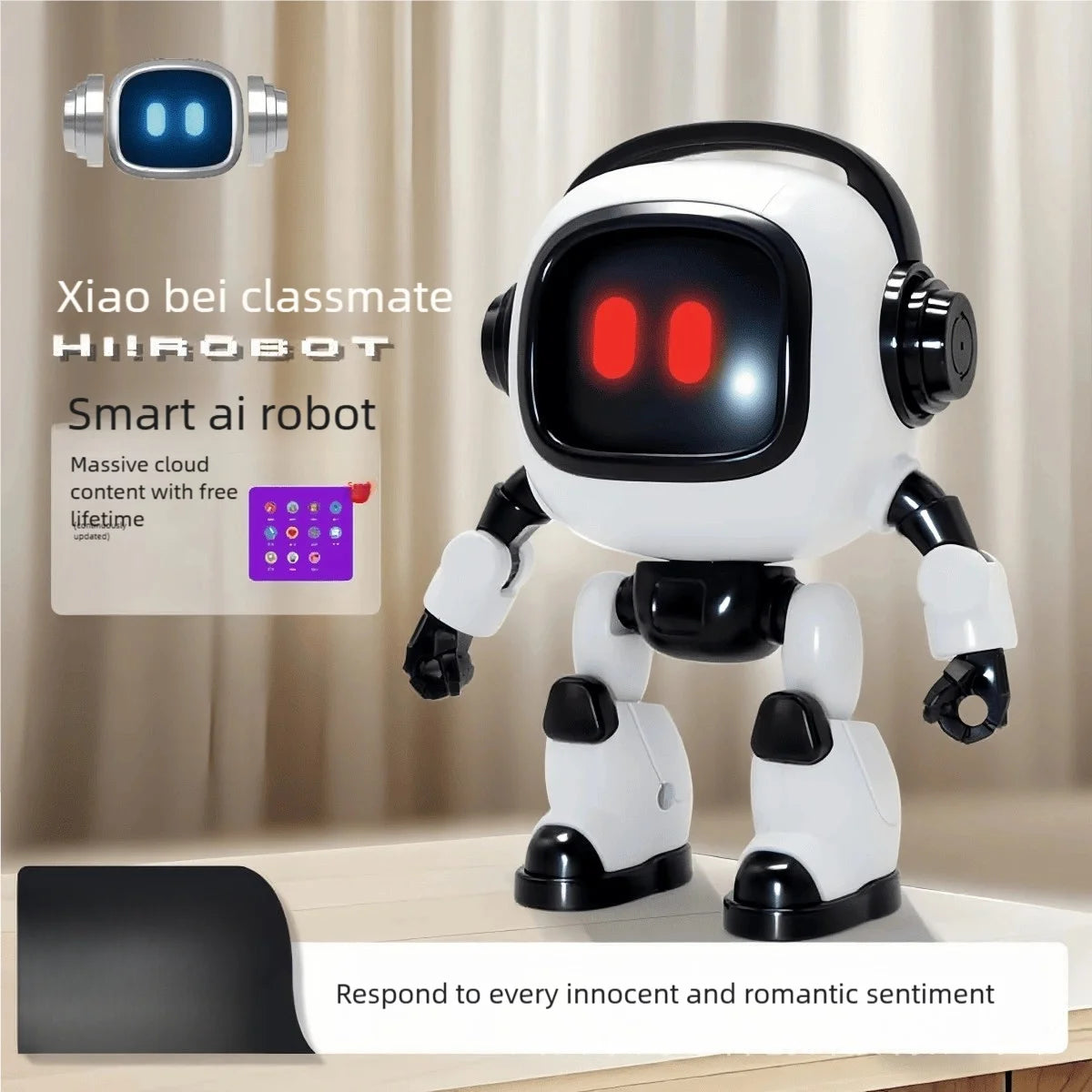 AI robots - intelligent interactive educational toys for children and adults, voice controlled learning robots with lighting and - Daisan Mart
