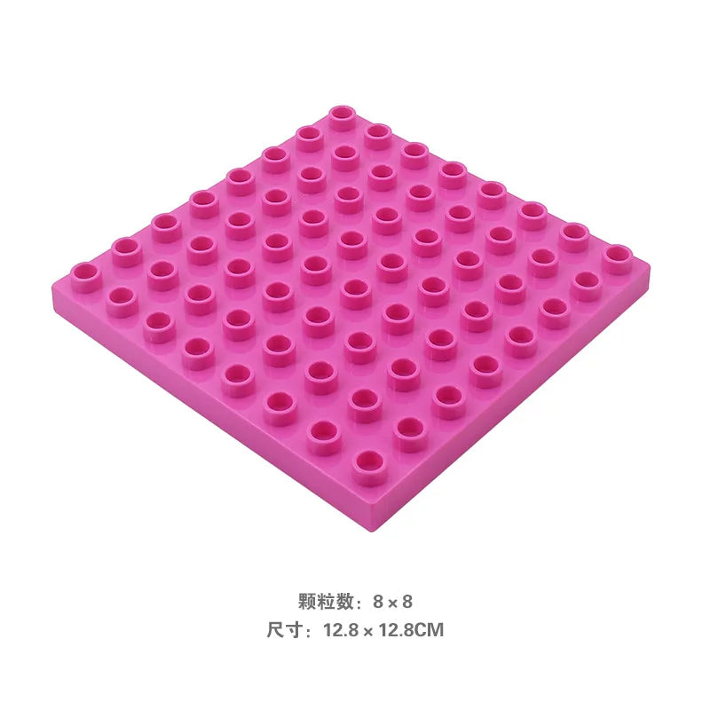 8*8 Dots Creative Large Particle Double Floors Building Blocks Base Plate DIY Bricks Baseplate Toys For Kids Christmas Gift