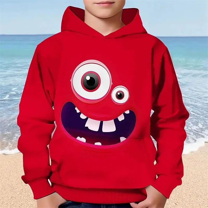 Unisex Funny Smiley Face Hoodie with Unique Print