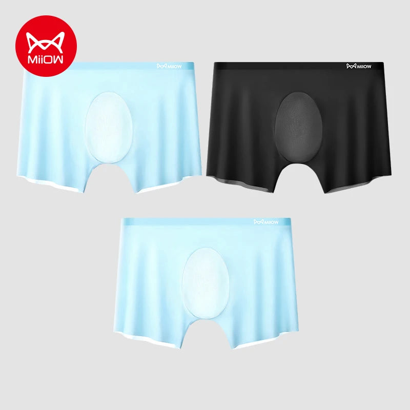 Quần Lót Nam MiiOW 3 Chiếc Lụa Lạnh Siêu Mỏng
