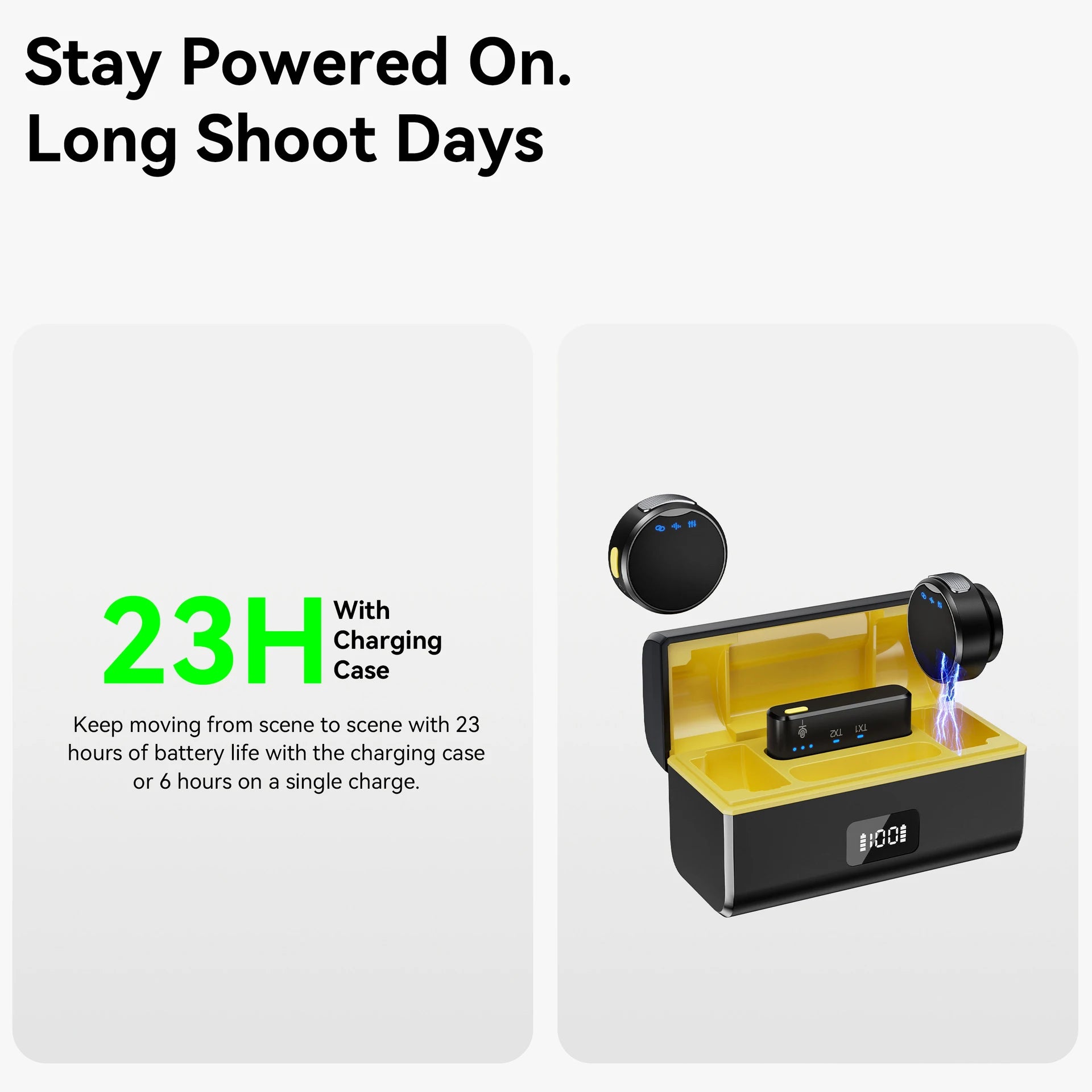 Professional Noise-Canceling Wireless Microphone for Recording &amp; Interviews