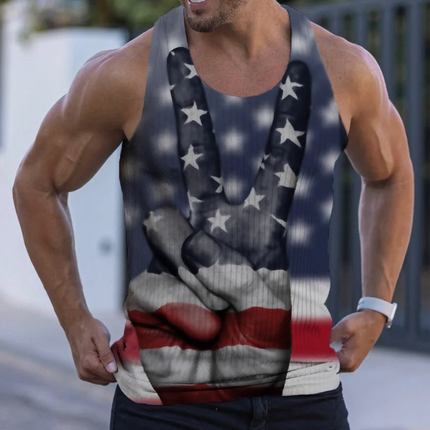 Men's Sleeveless Gym Bodybuilding Sports Shirt