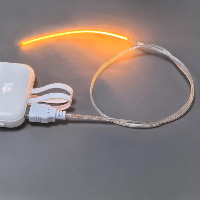 Dây Đèn LED Dẻo USB 5V Sáng 360° DIY Quà Tặng