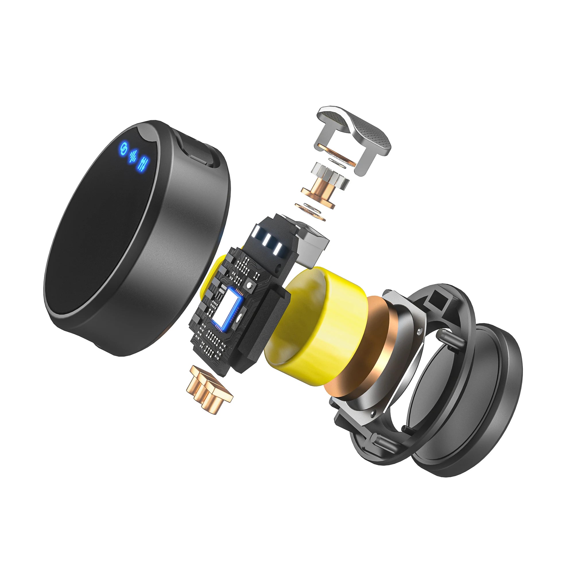 Wireless Lavalier Microphone with Noise Canceling Professional Magnetic Microphone for Studio Recording Interview Live Broadcast