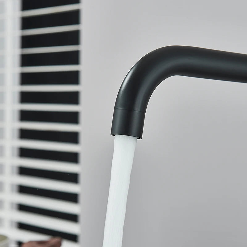 Vòi Rửa Bếp Xoay 360° Lạnh Nóng Sơn Mờ Cao Cấp