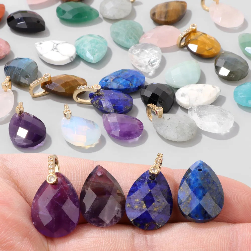 Natural Stone Pendants For Handmade Yoga Jewelry