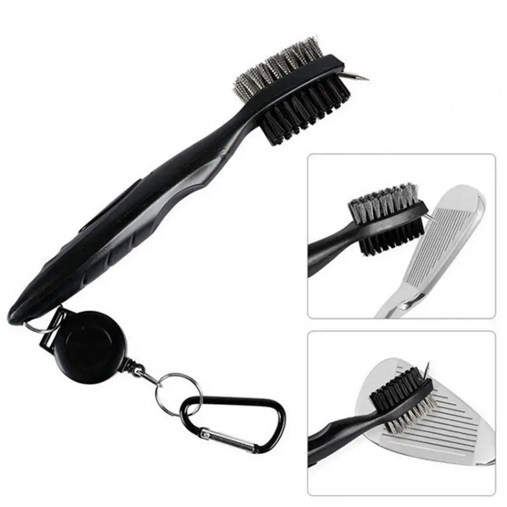 Convenient Multi-Function Dual-Head Golf Club Cleaning Brush