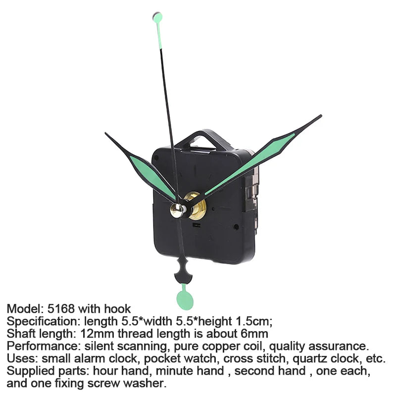 Bộ Máy Đồng Hồ Thạch Anh Yên Tĩnh DIY Chạy Pin