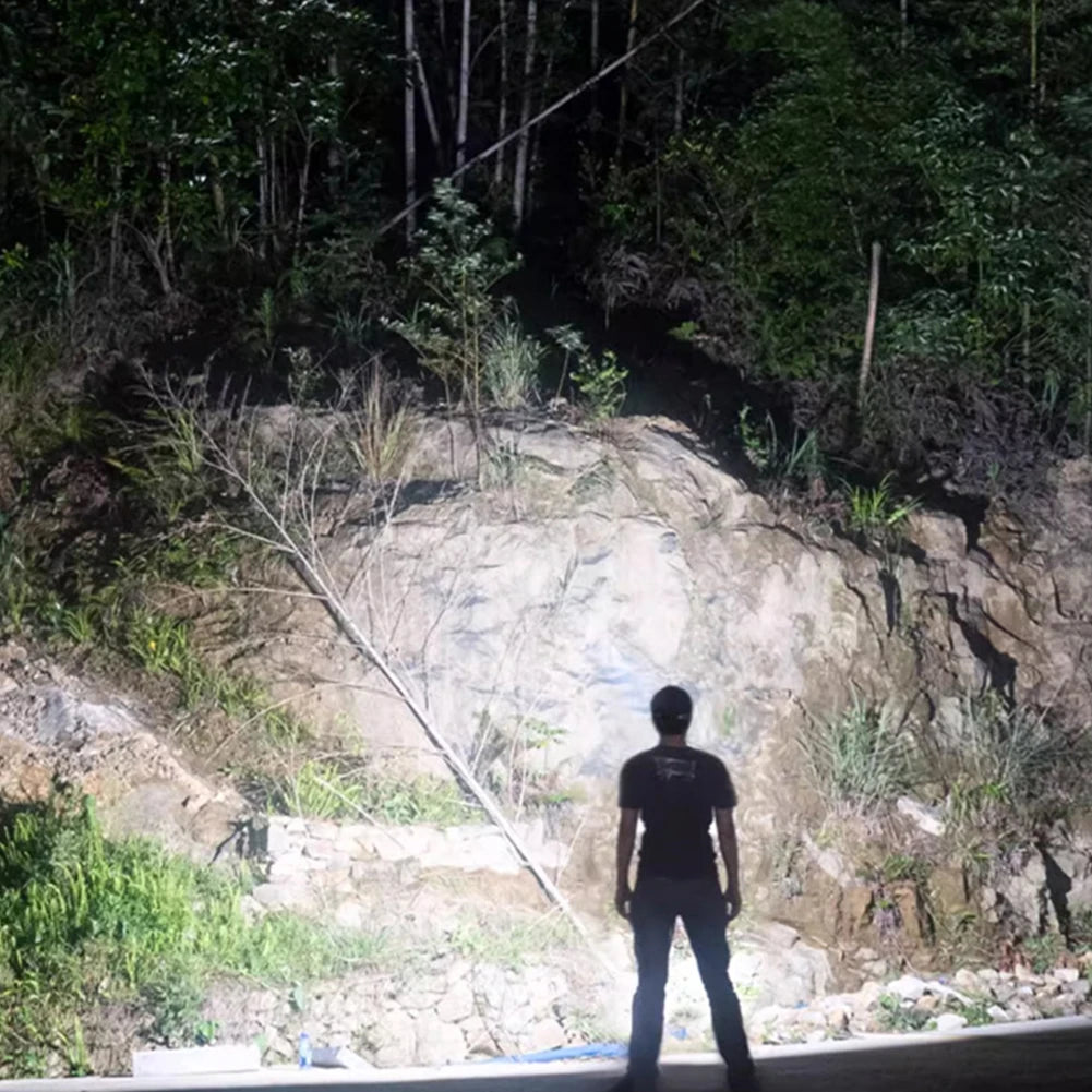 Đèn Đội Đầu LED COB Cảm Ứng Sạc USB Dã Ngoại