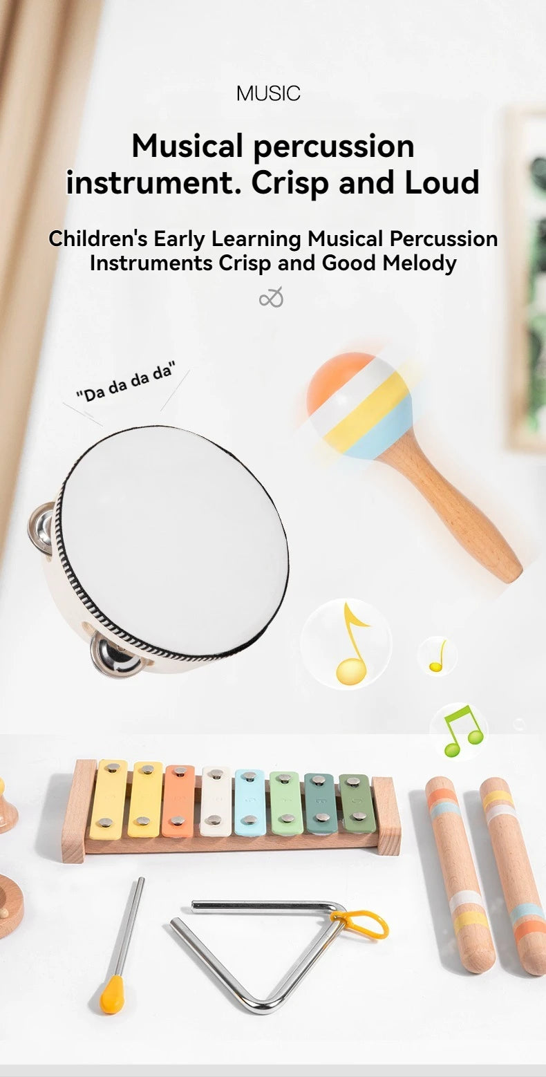 Interactive Wooden Musical Toy Set for Creative Children