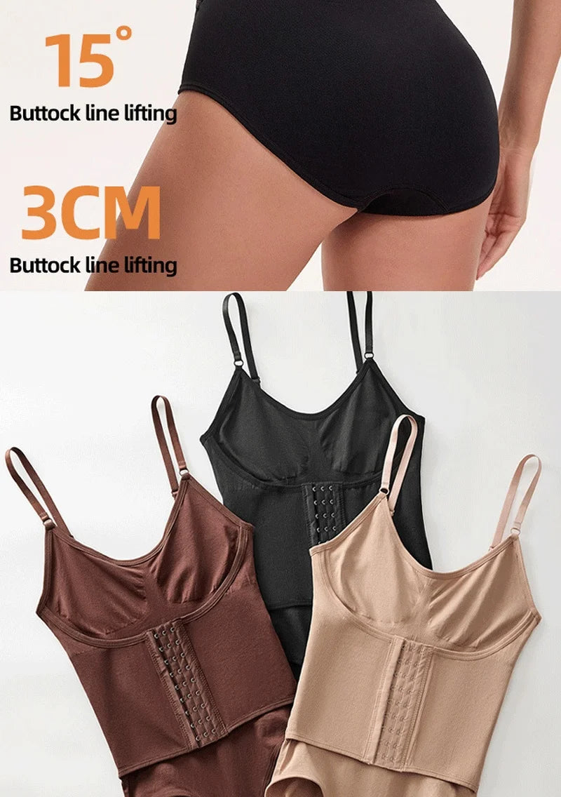 Naisstoo Shapewear Bodysuit Women Tummy Control Tight Slimming Waist Trainer Body Shaper Jumpsuit Drop Shipping Bodysuits