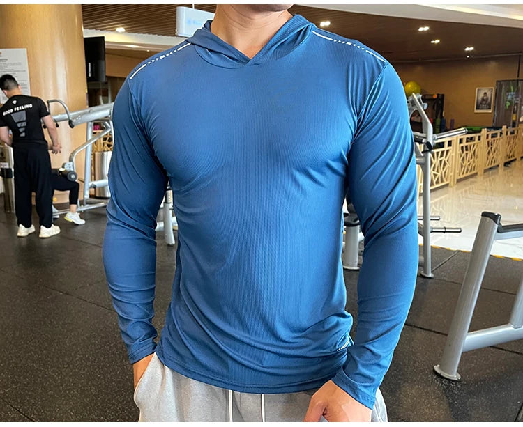 Men's Quick Dry Long Sleeve Sports T-Shirt