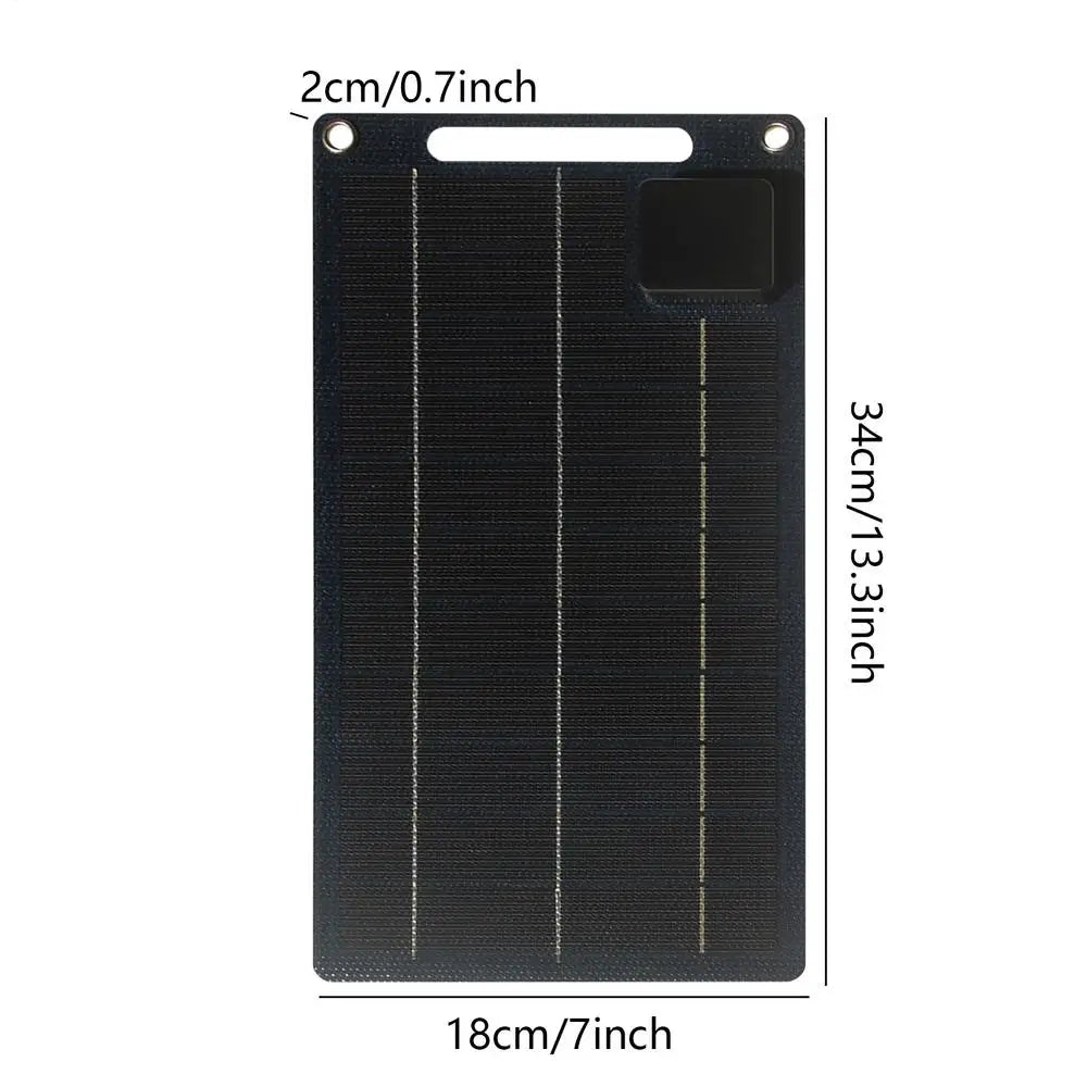 Pin Năng Lượng Mặt Trời 100W Sạc Điện Thoại Dã Ngoại