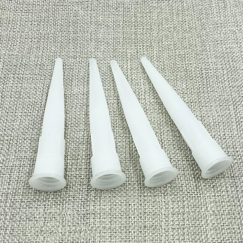 30pcs Glass Nozzles Plastic Glass Glue Caulking Gun Nozzles Sealant Silicone Caulking Tips Mouth Caps Home Construction Tools