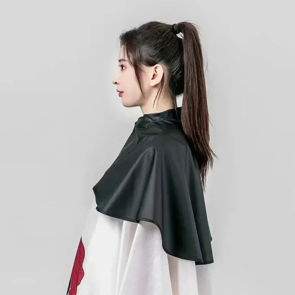 Áo choàng cắt tóc đen ngắn tiệm salon chuyên nghiệp - Daisan Mart