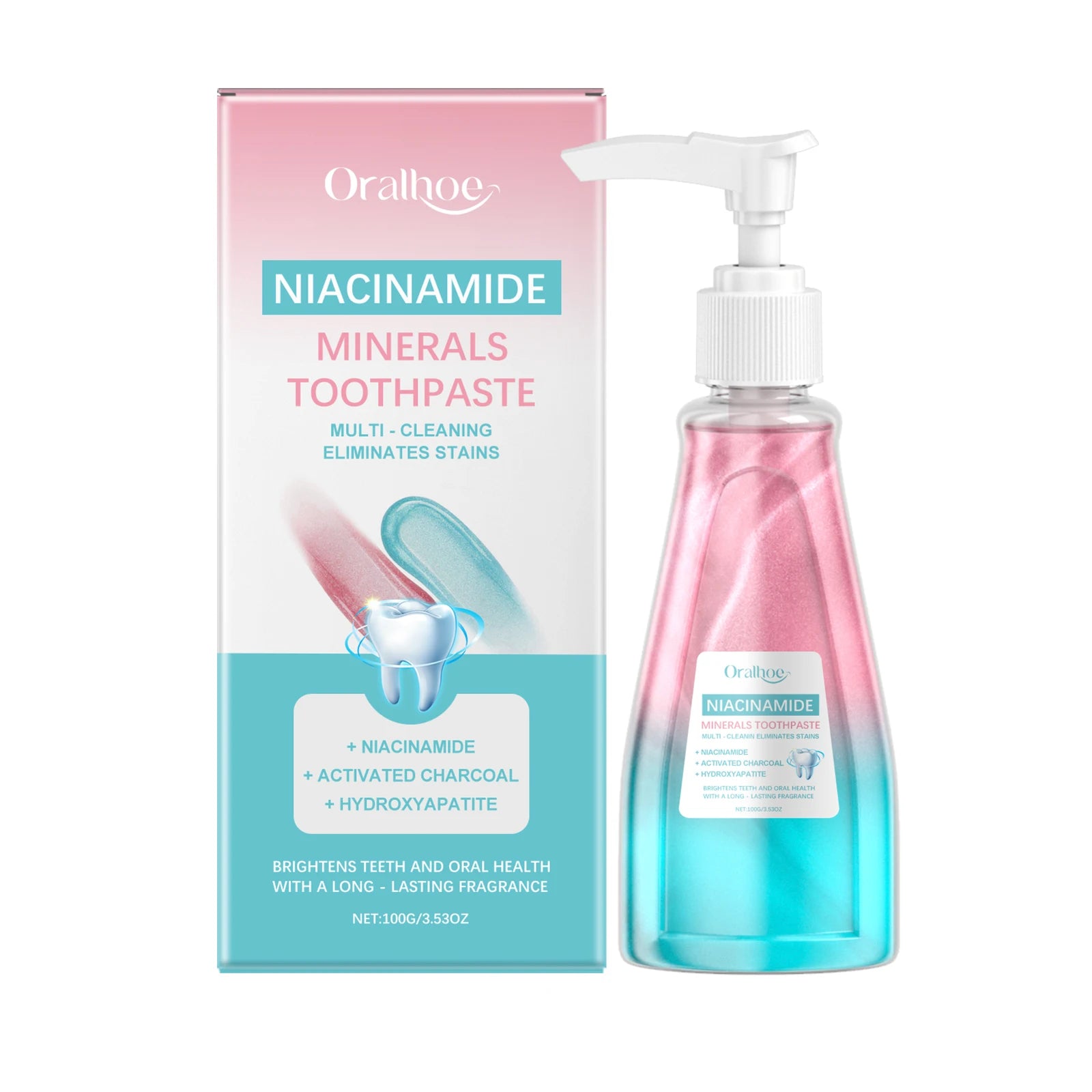 Niacinamide Whitening Toothpaste Dental Stains Removing Prevent Bad Breath Oral Cleaning Refreshing Reduces Plaque Toothpaste - Daisan Mart