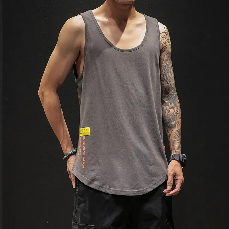 Áo Tanktop Thể Hình Nam, Vải Cotton Dáng Rộng Mùa Hè - Daisan Mart