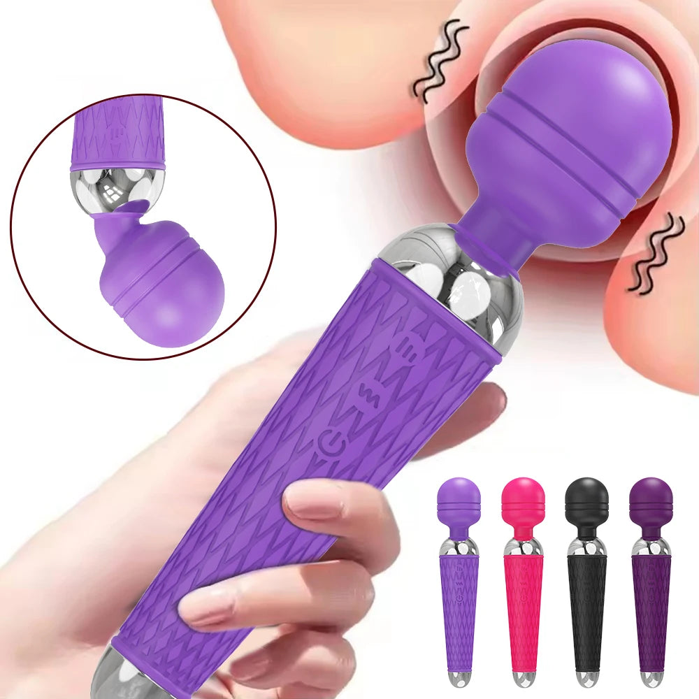 Multi-function G-Spot Stimulating Vibrating Magic Wand for Women