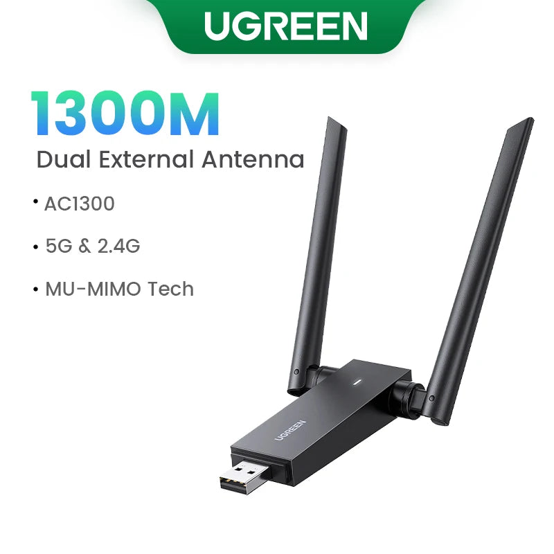 USB WiFi UGREEN AX900 - Bộ chuyển đổi mạng tốc độ cao