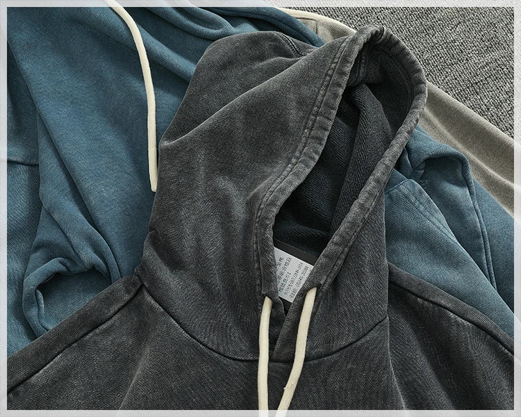 Áo Hoodie Nam Cotton Dày Túi Kangaroo Cá Tính Mới