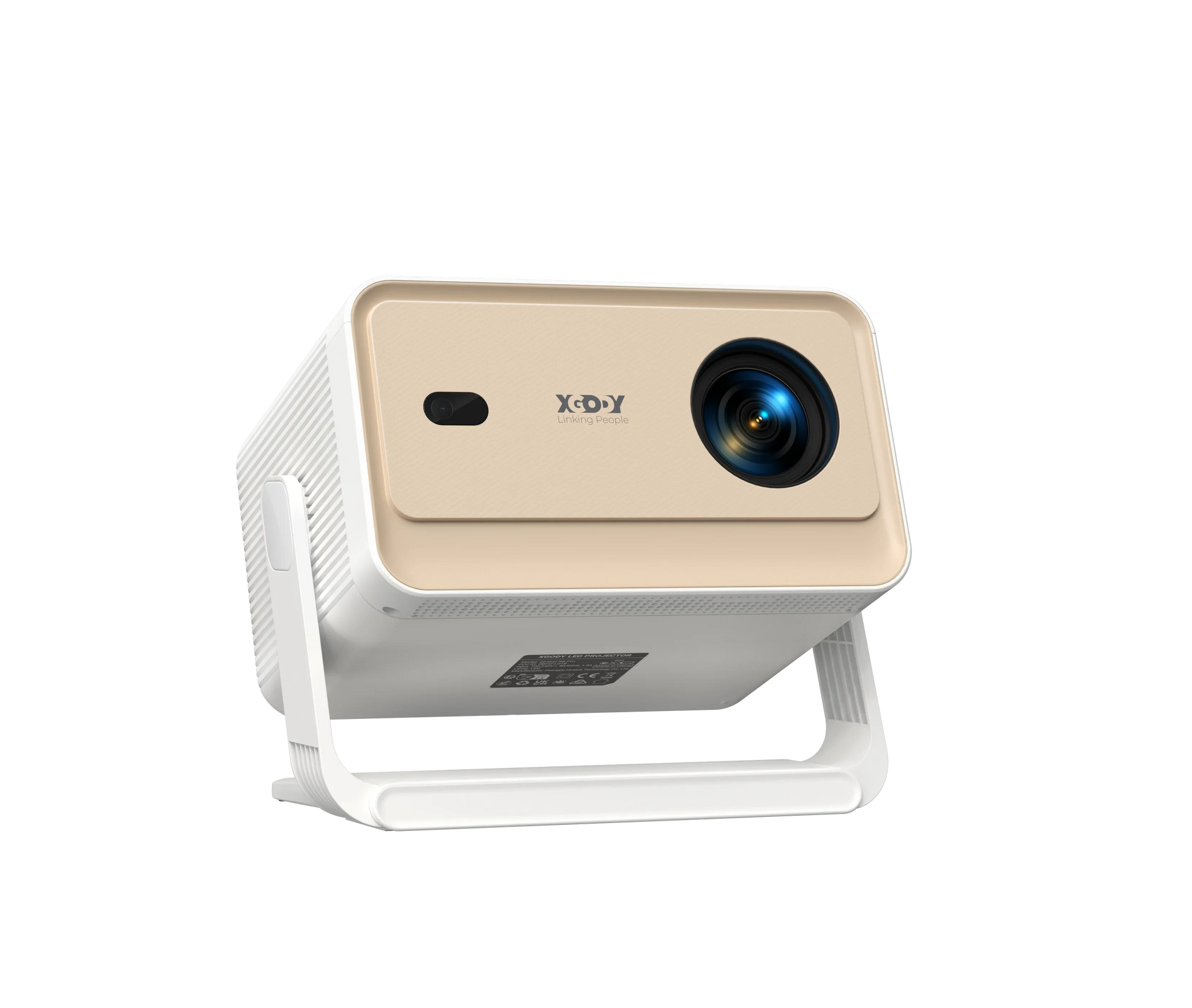 XGODY Gimbal N6 Pro 4K Projector Netflix Officially 700 Ansi Native 1080P Auto Focus Whale OS TV for Movie Home Theater - Daisan Mart