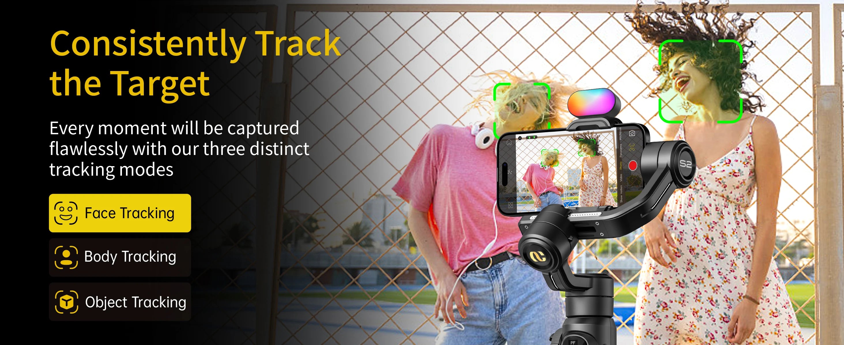 AOCHUAN Smart S2 Kit Professional 3-Axis Handheld Gimbal Stabilizer For IPhone And Android Smartphone Gimbal  Stabilizer shoot - Daisan Mart