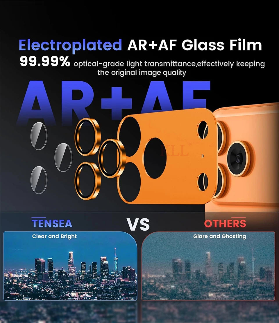 Metal Ring Lens Camera Protector Glass For iPhone 17 Pro Max Alloy Lens Cover For iPhone17 Pro Tempered Glass Cap Accessories