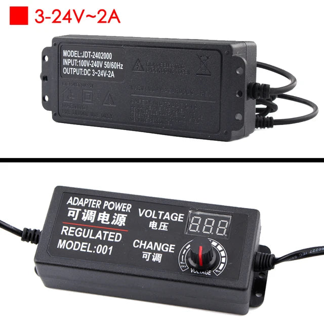 Nguồn chuyển đổi đa năng AC-DC 3-24V có màn hình hiển thị