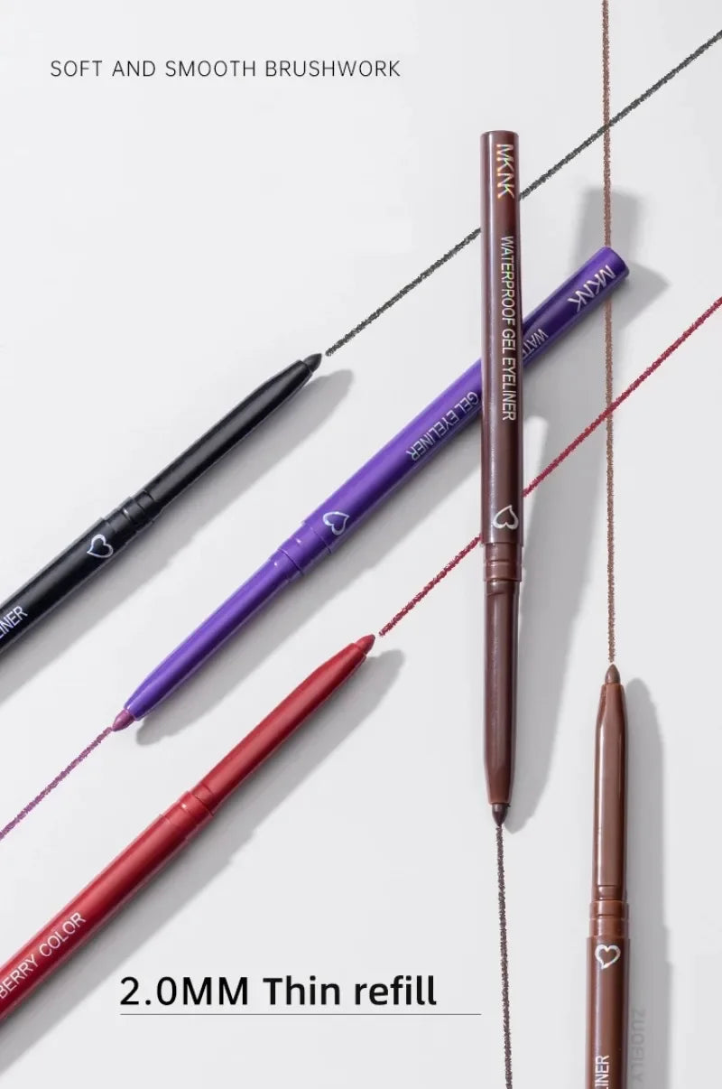 Black Brown Matte Gel Eyeliner Smudge-proof, Quick-drying, Long-lasting