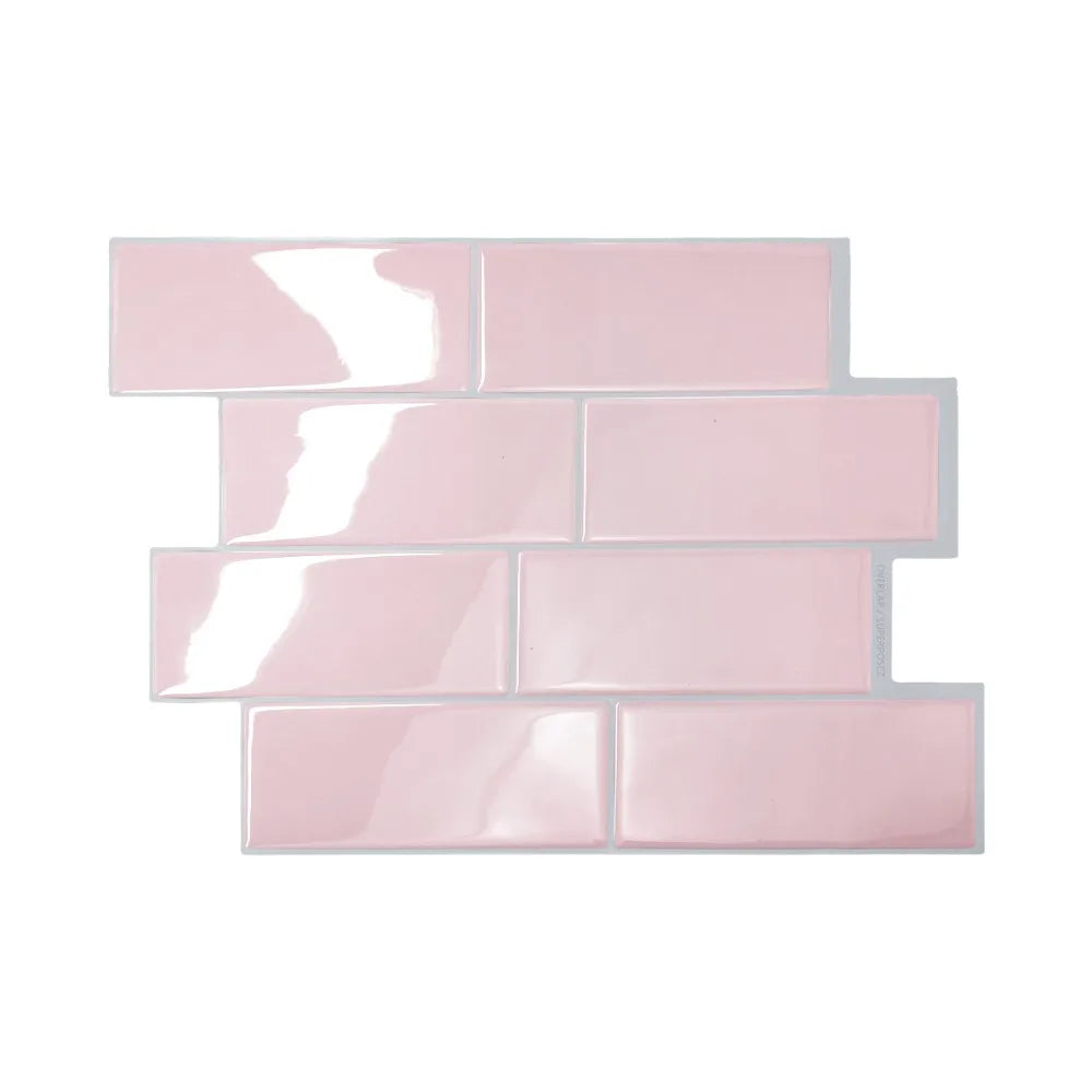 1Pcs New Self-adhesive 3D Wall Tile PVC DIY Wall Sticker Multifunction Waterproof Peel and Stick Wallpaper Home Decor