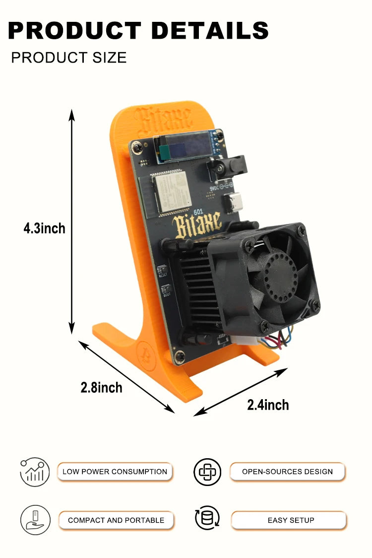 Máy Đào Bitcoin Bitaxe Gamma 601 1.2th/s 18W 2025 - Daisan Mart