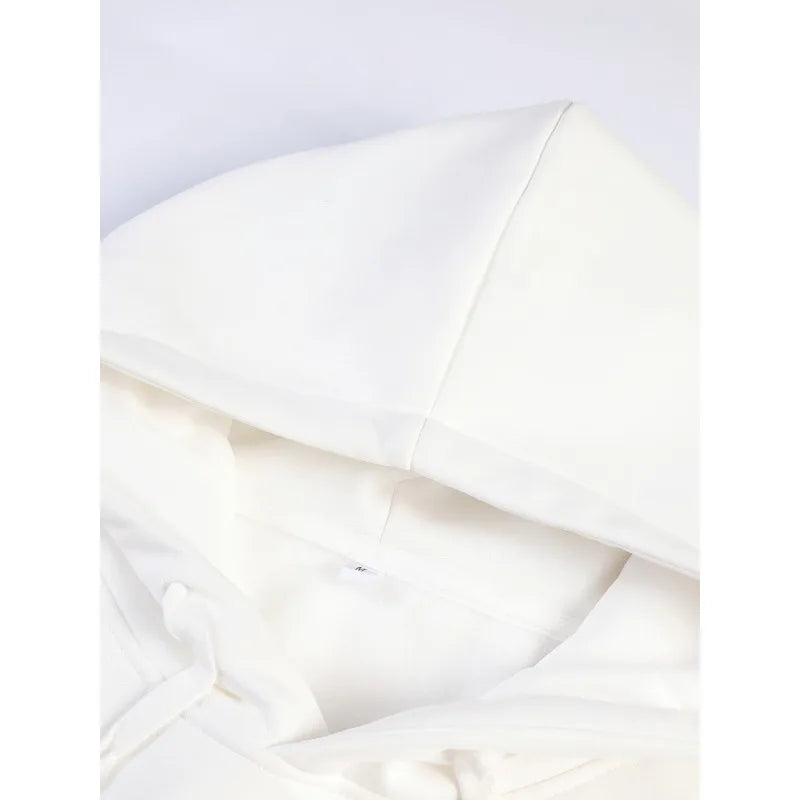 Men's and Women's Hoodie with Embroidered Pockets, Long Sleeve, Warm