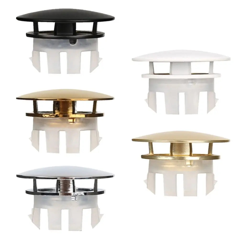 Wash Basin Round double layer Overflow Ring Plug Copper Sink Overflow Cover Trim Ring Hole Cap