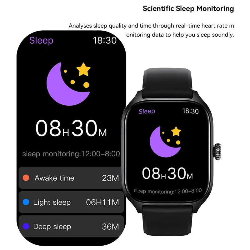 Đồng hồ thông minh 2025 AMOLED 2.01 Thời trang đôi