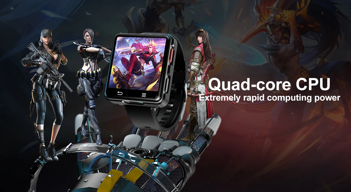 Đồng Hồ Thông Minh 4G Màn Hình Lớn 2.64 Android 11