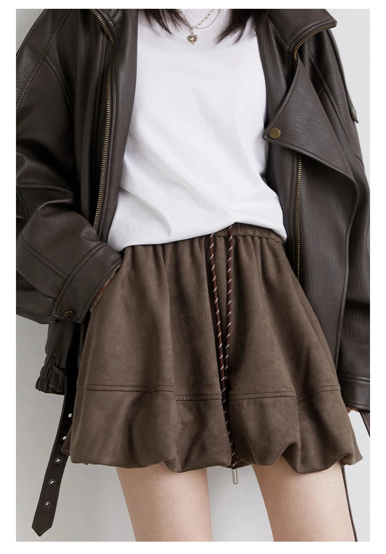 Chân Váy Nữ CHIC VEN Dáng Chữ A Hoa Retro Xuân Thu