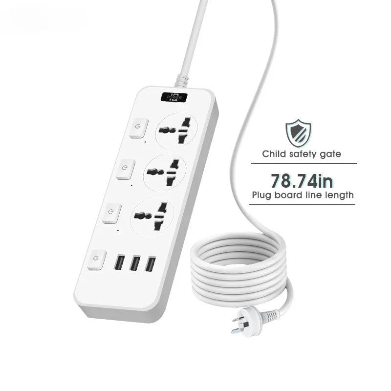 Ổ Cắm Đa Năng 2m Có USB - Nối Dài Hiệu Suất Cao - Daisan Mart