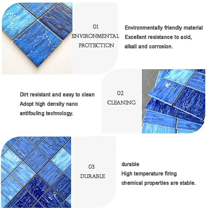 97x97mm Porcelain Mosaic Tiles for Kitchen and Bathroom Decoration