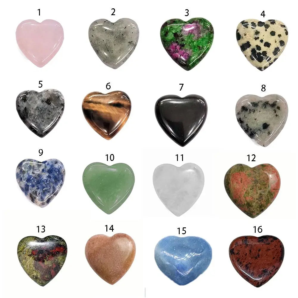 Natural Quartz Heart 20mm – Energy of Love