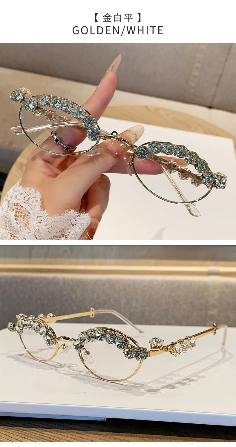 High-end Diamond Oval Women's Sunglasses 2025