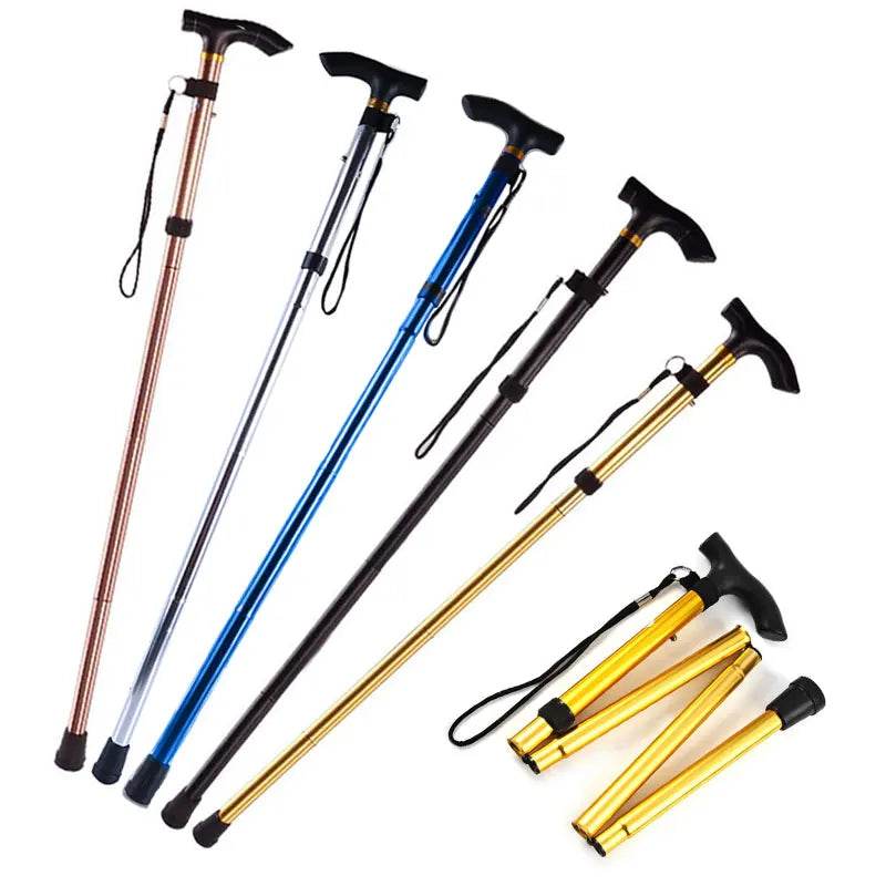 Foldable Multi-Functional Hiking Stick for the Elderly