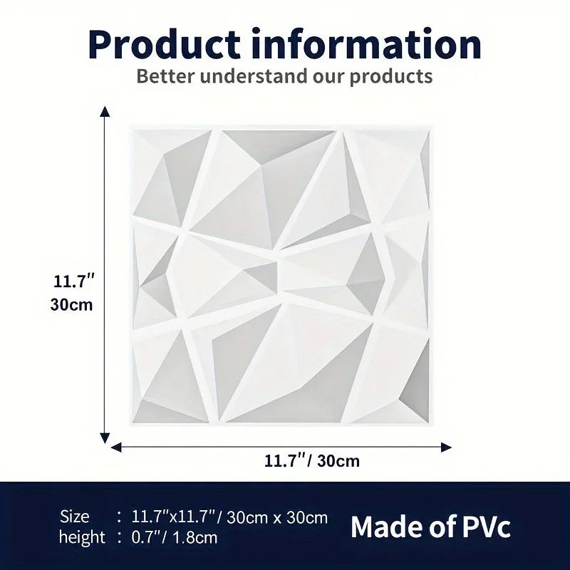 30x30cm 3D three-dimensional wall sticker decorative living room wallpaper mural waterproof 3d wall panel mold bathroom kitchen