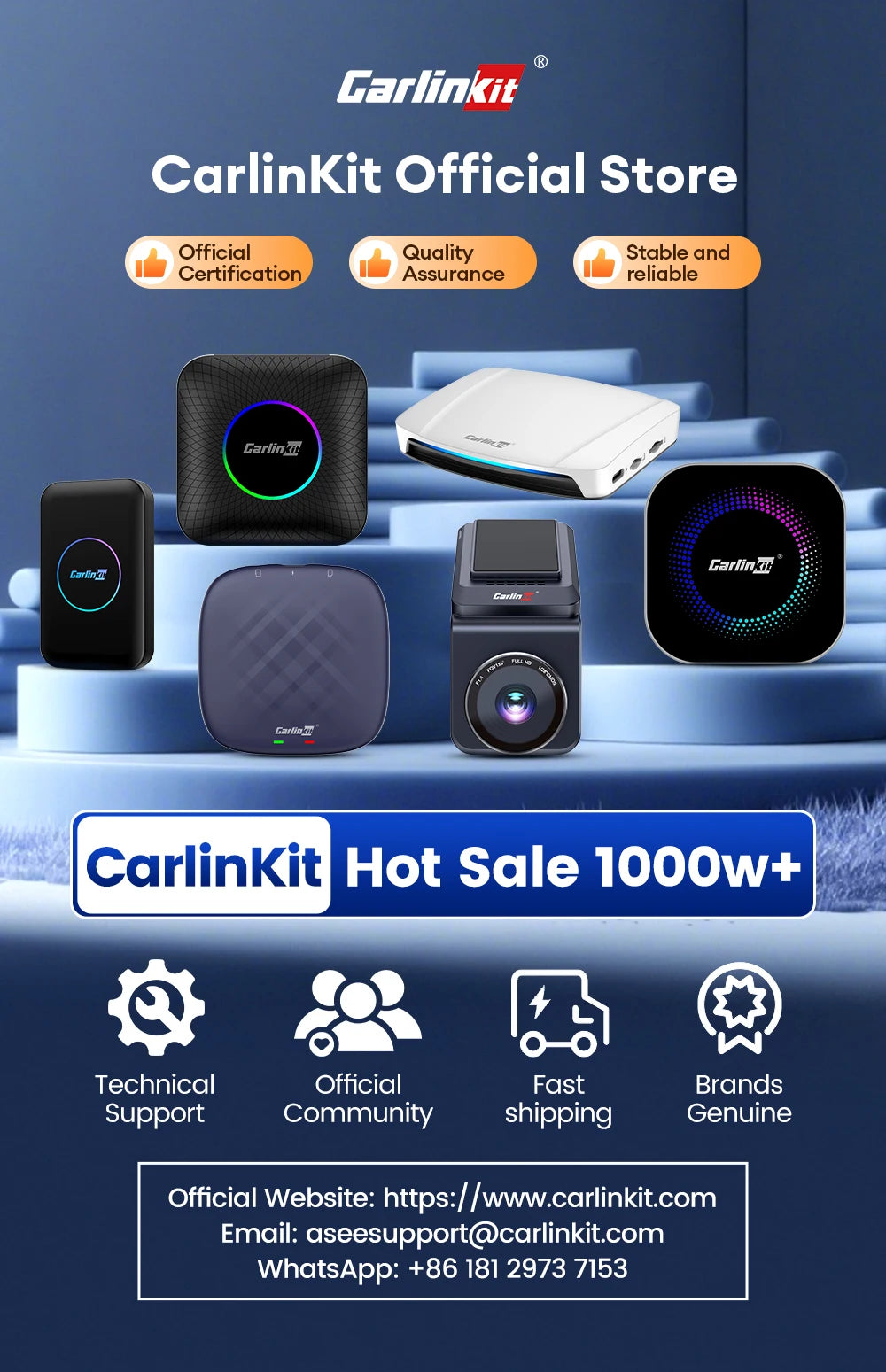 New CarlinKit 5.0 Mini Ultra3 Wireless Android Auto CarPlay 2-In-1 Wireless Adapter WIFI BLE Auto Connect Smart Mini Box For Car - Daisan Mart