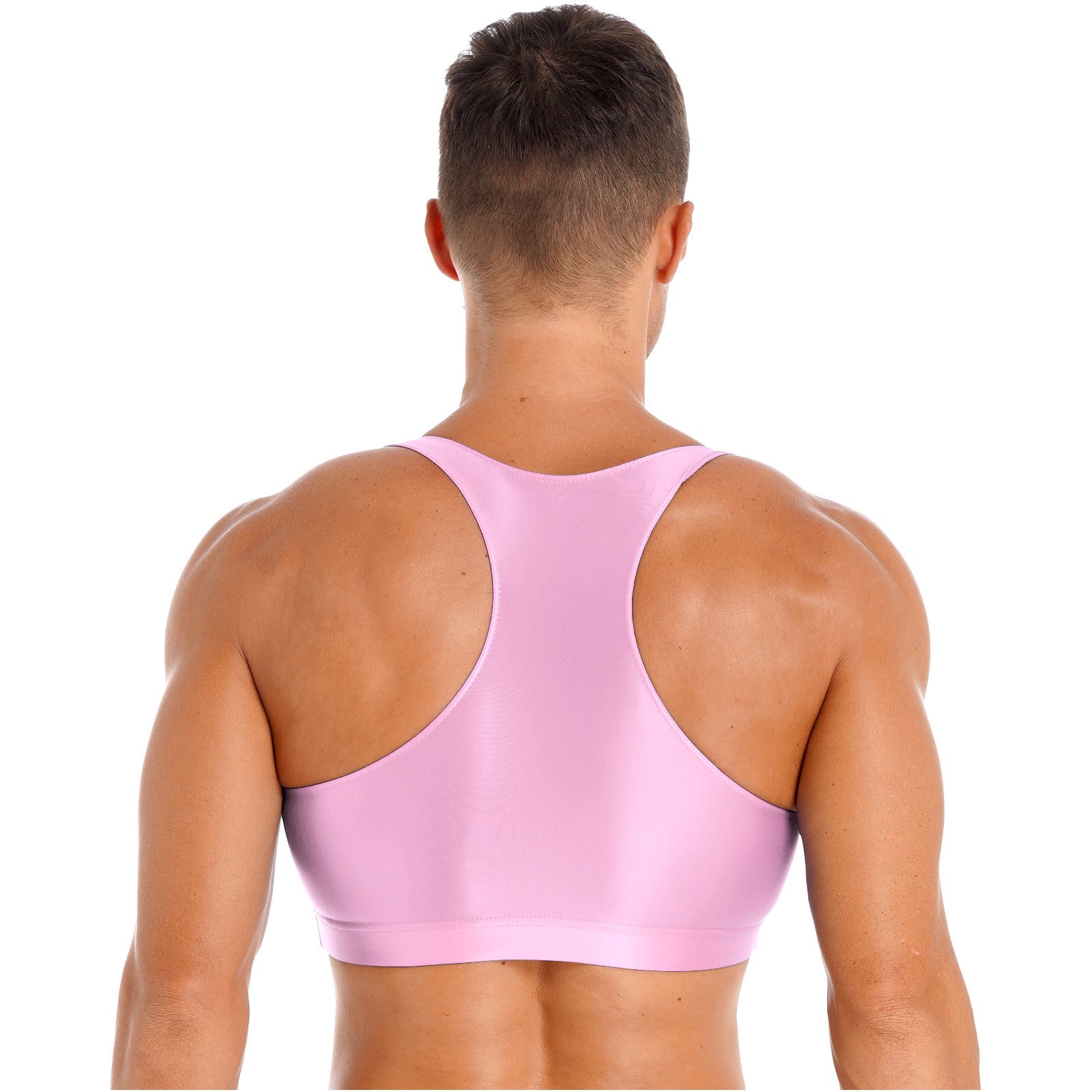 Áo Croptop Nam Thể Thao Bóng Đẹp U Neck Tập Gym Yoga