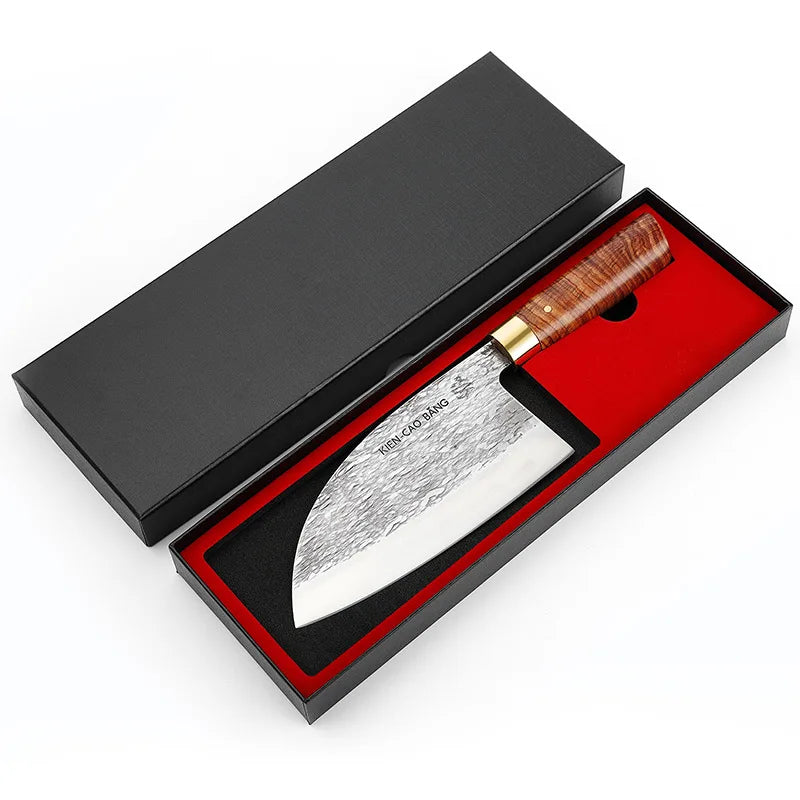 Professional Hand-Forged Kitchen Knives with High-Grade Steel Blades