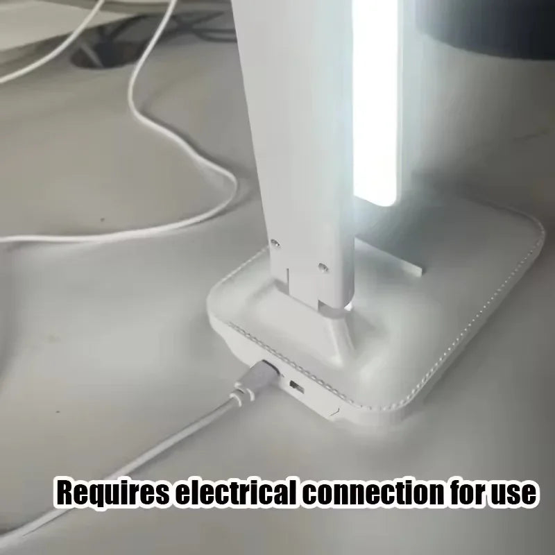 Dimmable USB White LED Touch Folding Desk Lamp for Study