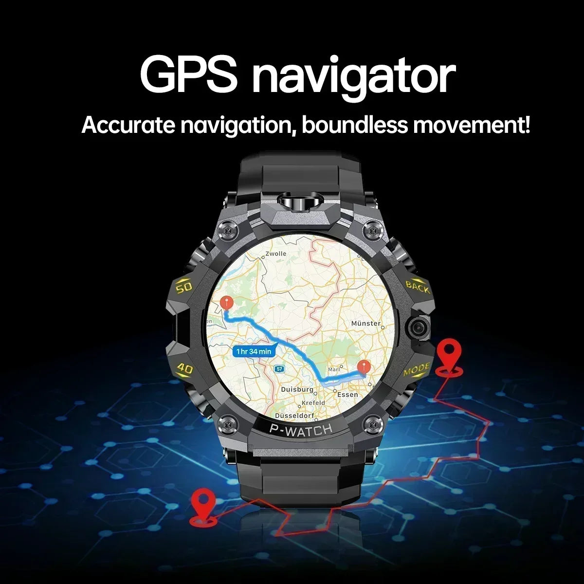 Smartwatch 5G Màn AMOLED 1.5 Camera Kép Chống Nước