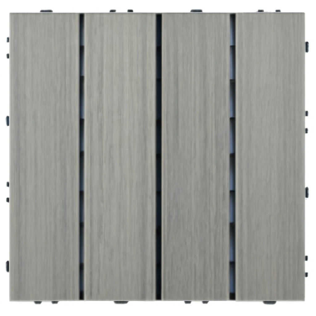 10 Pcs 30*30cm DIY Interlocking Flooring Tiles Waterproof and Anti-slip Floor Tiles Suitable for Outdoor Gardens Terraces