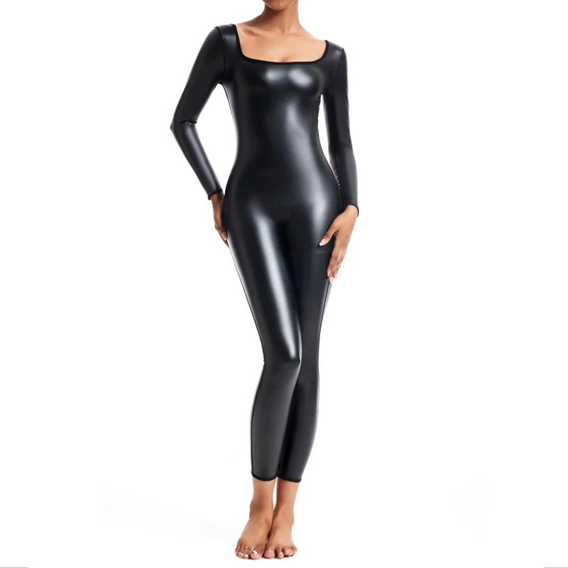 Sexy Body Shaper U Neck Tshirt Long Sleeve Bodysuit for Women Waist Trimmer Corsets Tight leggings Shirt Bodysuits Shapewear Top - Daisan Mart